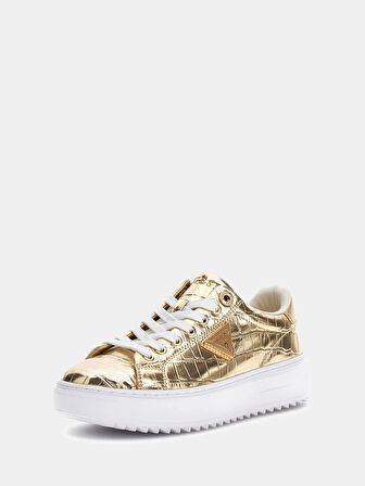Guess Denesa Kadın Sarı Sneaker FLFD15PEL12-PLATI