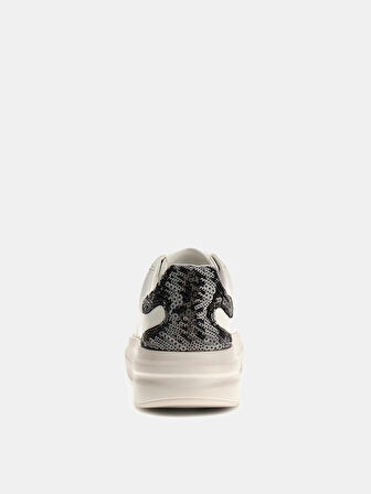 Guess Elbina10 Kadın Beyaz/Gümüş Deri Sneaker FLFE10ELE12-WHISI