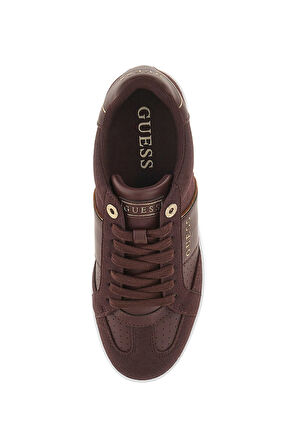 Kadın Jrone Süet Görünümlü Metalik Detaylı Sneaker - Bordo | 37