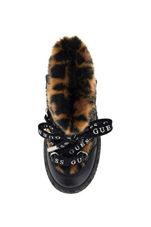 Kadın Unessa Leopar Desenli Kürk Detaylı Bot - Mix | 38