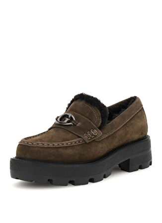 Guess Haki Kadın Loafer FLFYKYSUE14-GREEN