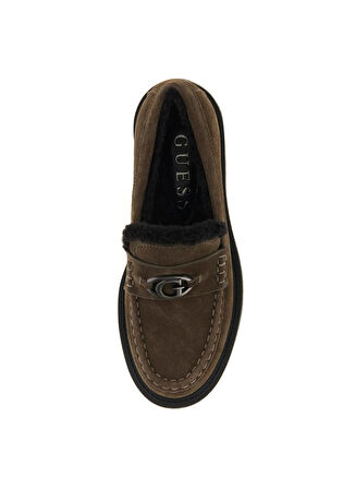 Guess Haki Kadın Loafer FLFYKYSUE14-GREEN