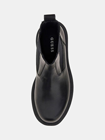 Guess Fergie Erkek Siyah Deri Bot FMFFERLEA10-BLACK