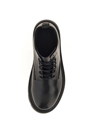 Erkek Garda Kalın Tabanlı Bot - Siyah | 43