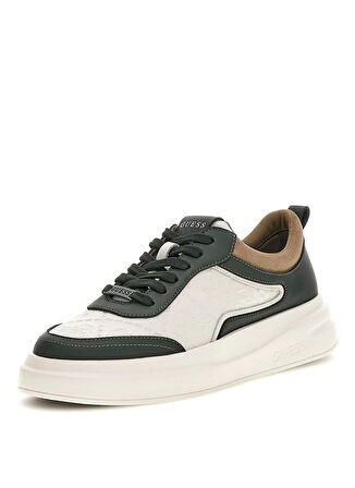 Guess Beyaz - Yeşil Erkek Sneaker ELBANO