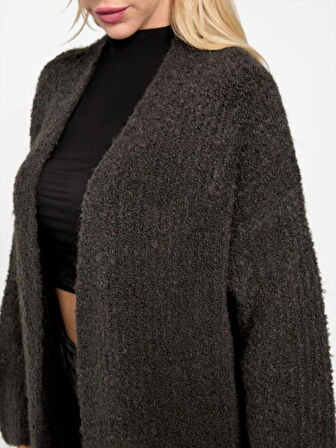 Guess Beniko Kadın Kahverengi Yün Karışımlı Triko Hırka W5BR54Z0702-G1H3