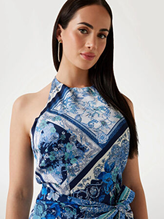 Guess Betty Kadın Çok Renkli Elbise W5PK12WI380-FBDP