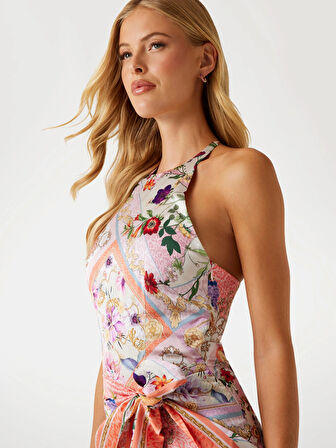 Guess Betty Kadın Çok Renkli Elbise W5PK12WI380-F6ZO