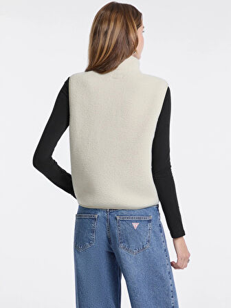 Guess Jeans Kadın Ekru Sweatshirt W5BQ19K1042-ECRU