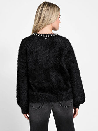 Guess Arisa Kadın Siyah Triko W5BR58Z3BH0-JBLK