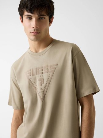 Guess Azha Bisiklet Yaka Büyük Beden Erkek Gri T-shirt Z4BI02I3Z14-G9I0