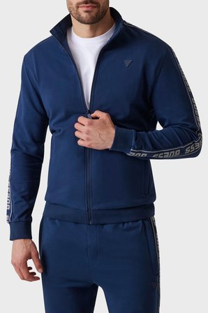 Guess Full Zip Pamuklu Regular Fit Dik Yaka Fermuarlı Sweat Z2YQ12K6ZS1 Erkek SWEAT Z2YQ12 K6ZS1 G7R1 MAVİ