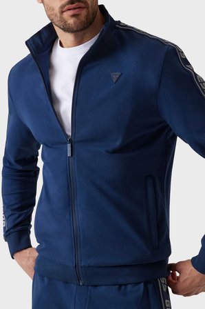 Guess Full Zip Pamuklu Regular Fit Dik Yaka Fermuarlı Sweat Z2YQ12K6ZS1 Erkek SWEAT Z2YQ12 K6ZS1 G7R1 MAVİ