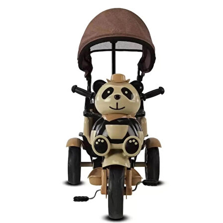 Babyhope Little Panda Kontrollü Bisiklet Kahve