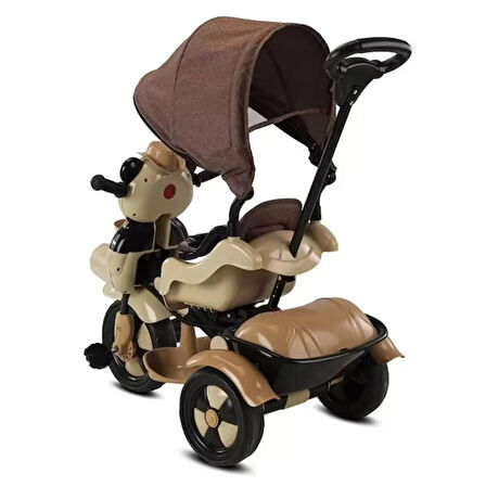 Babyhope Little Panda Kontrollü Bisiklet Kahve