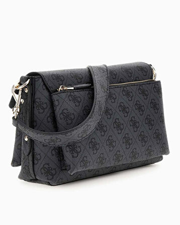 Guess Eco Brenton Flap Logolu Omuz Çantası