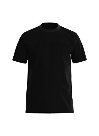 Guess Siyah Erkek Bisiklet Yaka T-Shirt Z2YI11J1314JBLK-SS ALPHY T-SHIRT -