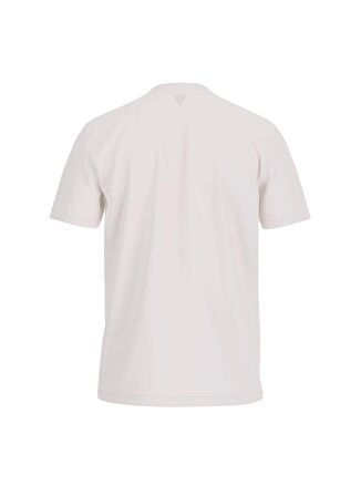 Guess Krem Erkek Bisiklet Yaka T-Shirt Z2YI11J1314SCFY-SS ALPHY