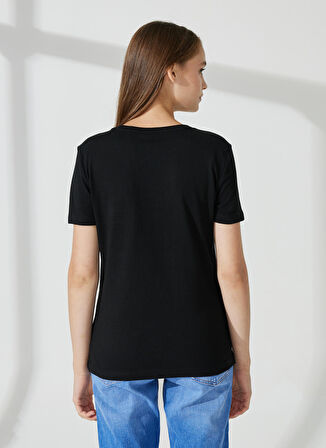 Guess Bisiklet Yaka Siyah T-Shirt W1YI1BI3Z14JBLK