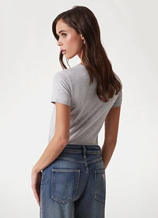 Guess Gri Kadın T-Shirt W2YI45J1314-LMGY