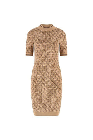 Kadın Lise Triko Elbise - Kahverengi | XS