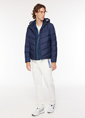 Guess Lacivert Erkek Mont SUPER LIGHT PUFFA JA - RECYCLED LIG