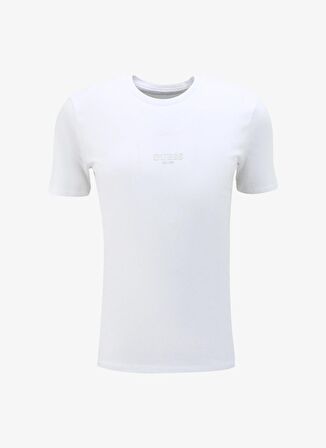 Guess Bisiklet Yaka Düz Beyaz Erkek T-Shirt M2YI72I3Z14G011_AIDY CN SS TEE - MI