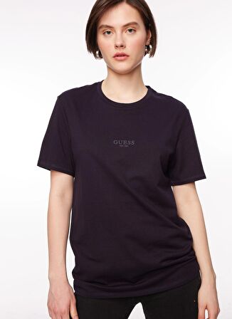 Guess Bisiklet Yaka Düz Lacivert Erkek T-Shirt M2YI72I3Z14G7V2_AIDY CN SS TEE - MI