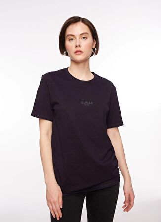 Guess Bisiklet Yaka Düz Lacivert Erkek T-Shirt M2YI72I3Z14G7V2_AIDY CN SS TEE - MI