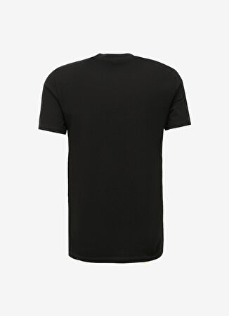 Guess Bisiklet Yaka Düz Siyah Erkek T-Shirt AIDY CN SS TEE - MID ORGANIC STREAM