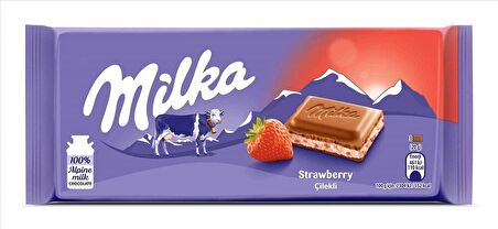 Milka Çilekli Yoğurtlu Tablet Çikolata 100 G