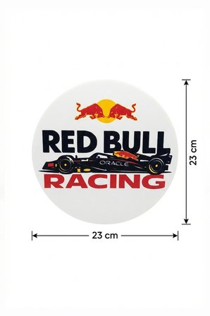 Red Bull Racing Tasarımlı Dekoratif Gece Lambası Aydınlatma (23x23cm)