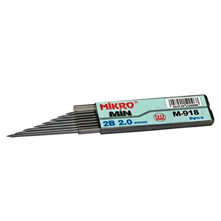 Kalem Ucu 2.0mm 2B Mikro 2B Kalem Ucu 2mm Siyah