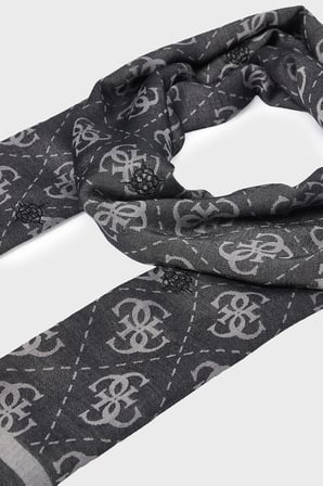 Guess Jacquard Logolu 70 x 180 cm Şal AW5529VIS03 Bayan ŞAL AW5529 VIS03 BLA SİYAH