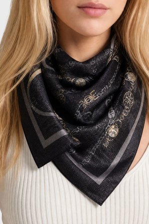 Guess Logolu 70 x 180 cm Şal AW5532VIS03 Bayan ŞAL AW5532 VIS03 BLA SİYAH