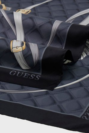 Guess Desenli 90X90 Eşarp AW5535POL03 Kadın EŞARP AW5535 POL03 BLO SİYAH