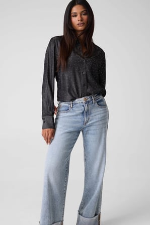 Guess Rayon Kadın Comfort Fit Gömlek