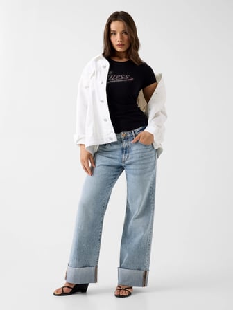 Guess Glitt Kadın Slim Fit T-Shirt