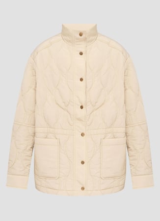 Guess Krem Kadın Kapitone Mont W6YL11W2880-G1M5