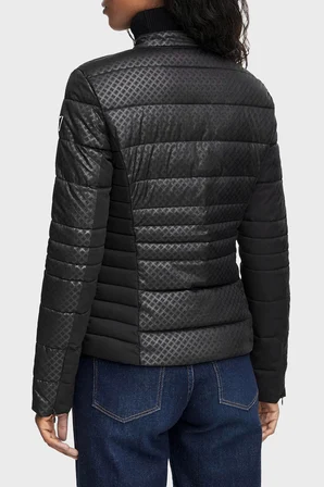 Guess New Vona Regular Fit Dik Yaka Şişme Mont W6YL16W2891 Kadın MONT W6YL16 W2891 JBLK SİYAH