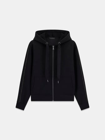 Guess Yeni Kapüşonlu Scuba Kadın Siyah Eşofman Üstü W6YQ16K4354-JBLK
