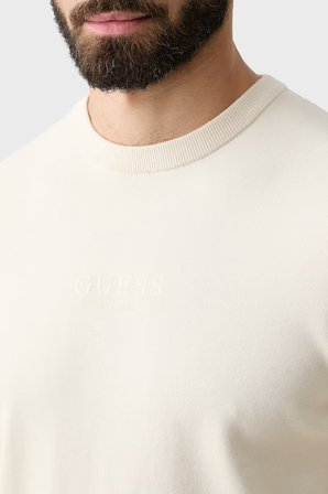 Guess Mason Regular Fit Bisiklet Yaka Logolu Erkek Kazak M6YR12Z0917 KAZAK M6YR12 Z0917 G9H9 EKRU