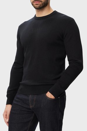 Guess Mason Regular Fit Bisiklet Yaka Logolu Erkek Kazak M6YR12Z0917 KAZAK M6YR12 Z0917 JBLK SİYAH