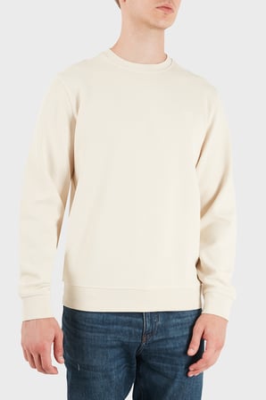 Guess Cn Ls Textured Logolu Pamuklu Bisiklet Yaka Sweat M6YQ24K4245 Erkek SWEAT M6YQ24 K4245 G1CV EKRU