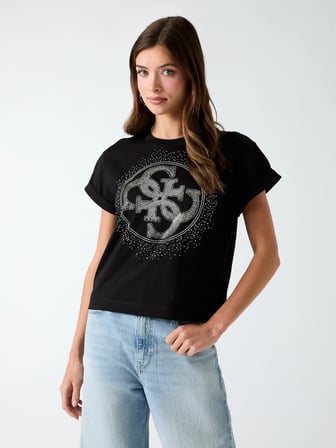 Guess Round Kadın Regular Fit T-Shirt