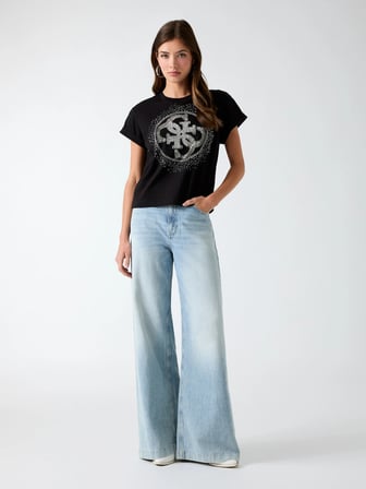 Guess Round Kadın Regular Fit T-Shirt