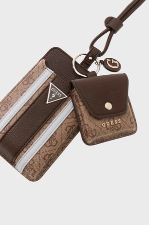 Guess Noelle Logolu Telefon Çantası PW7574P6326 Bayan TELEFON ÇANTASI PW7574 P6326 LGW KAHVE