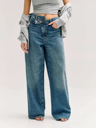 Guess Gina Kadın Palazzo Fit Jean
