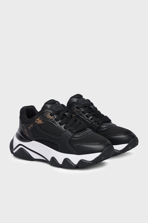 Guess Mazzy Logolu Sneaker Ayakkabı FLTMZZELE12 Bayan AYAKKABI FLTMZZ ELE12 BLACK SİYAH