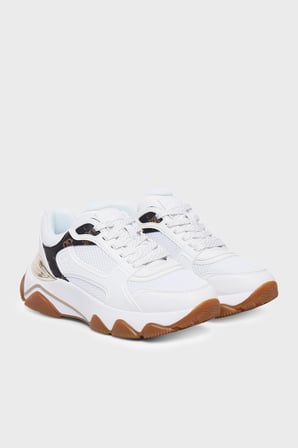 Guess Mazzy Logolu Sneaker Ayakkabı FLTMZZELE12 Bayan AYAKKABI FLTMZZ ELE12 WHIBR BEYAZ-KAHVE
